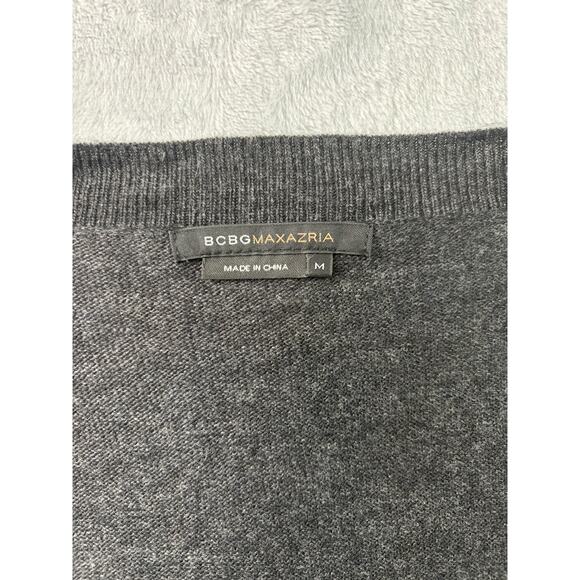 BCBGMAXAZRIA Sequin Short Sleeve Sweater – Charcoal Gray – Size M - Picture 4 of 5